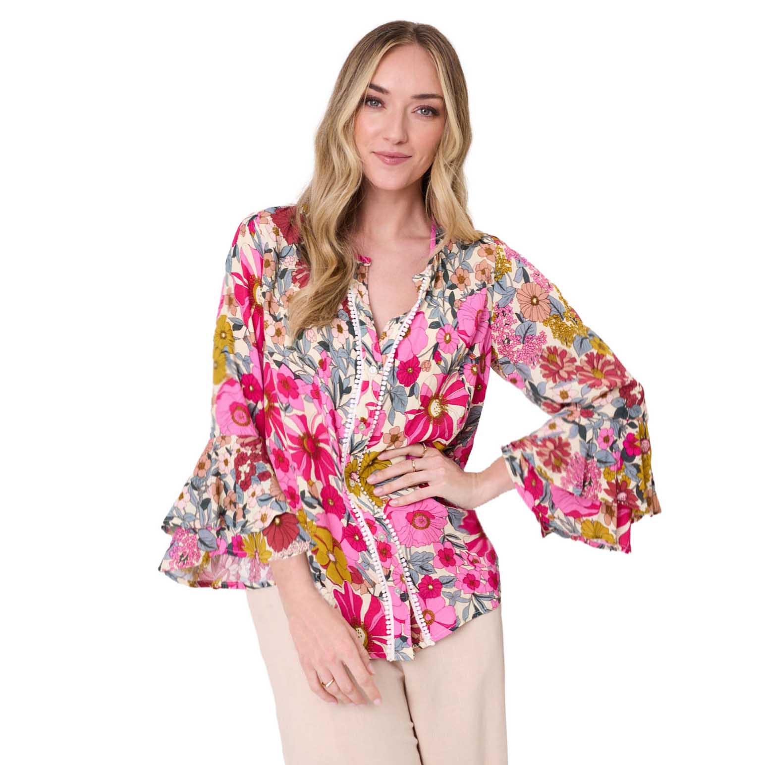 Lemon Tree Contessa Top Garden Print